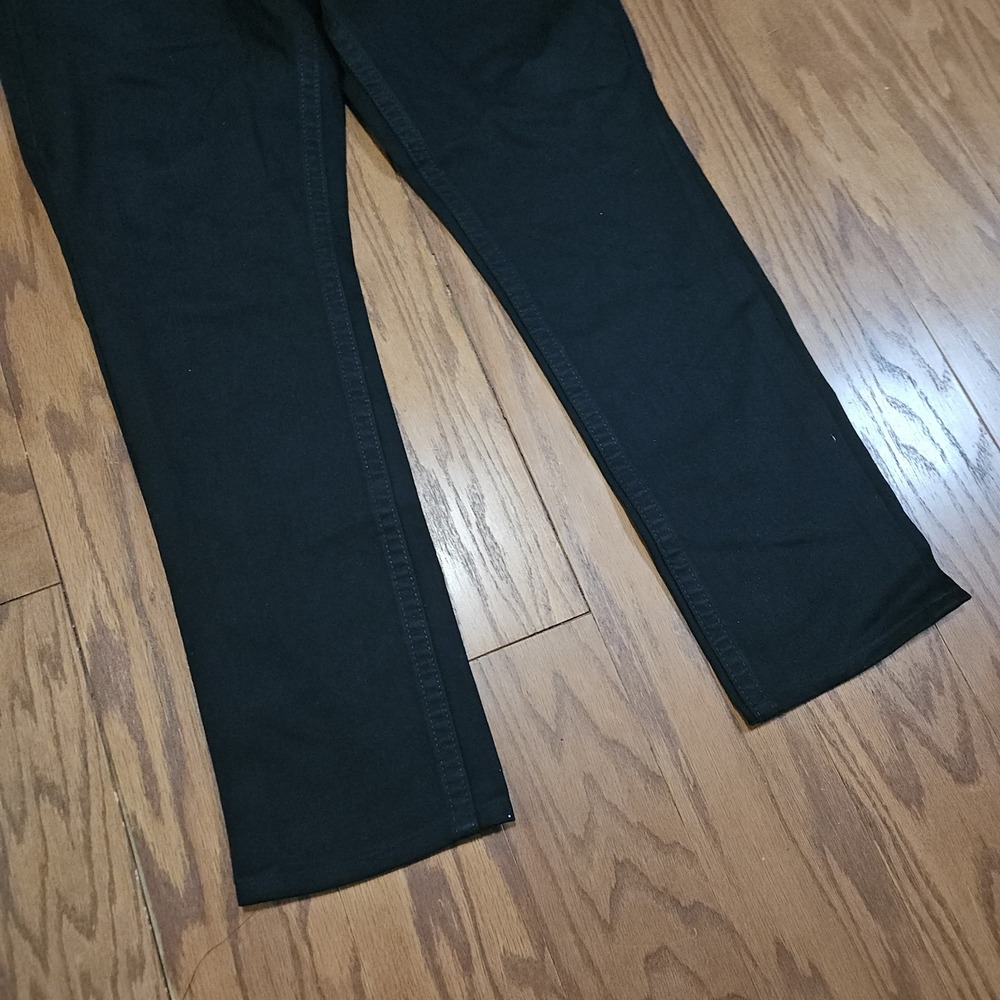True Religion Ricky Straight Leg Black Jeans Mens Size 38 Made in USA 38x32 - Picture 10 of 14